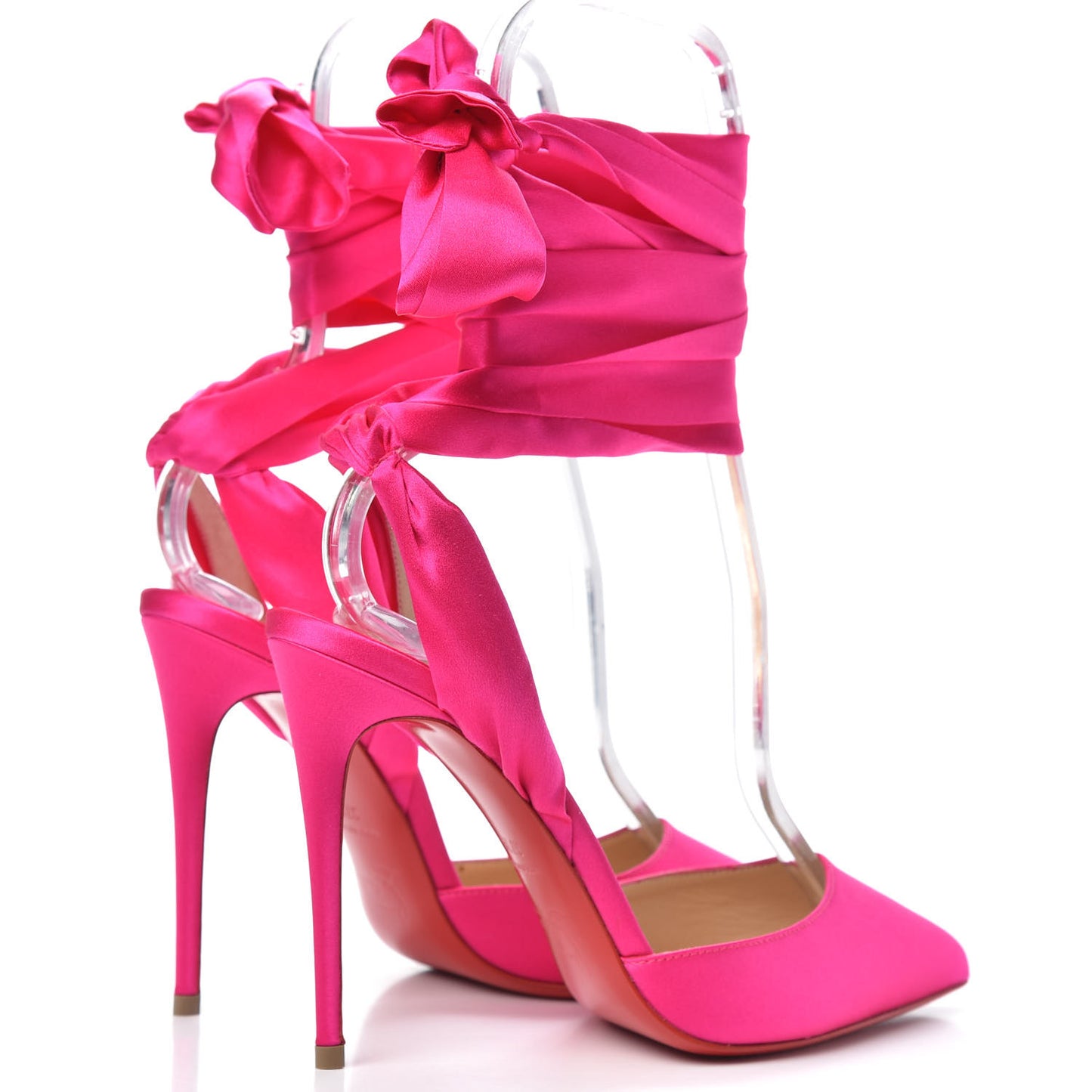 Satin Douce Du Desert 100 Heels 37.5 Ultra Rose