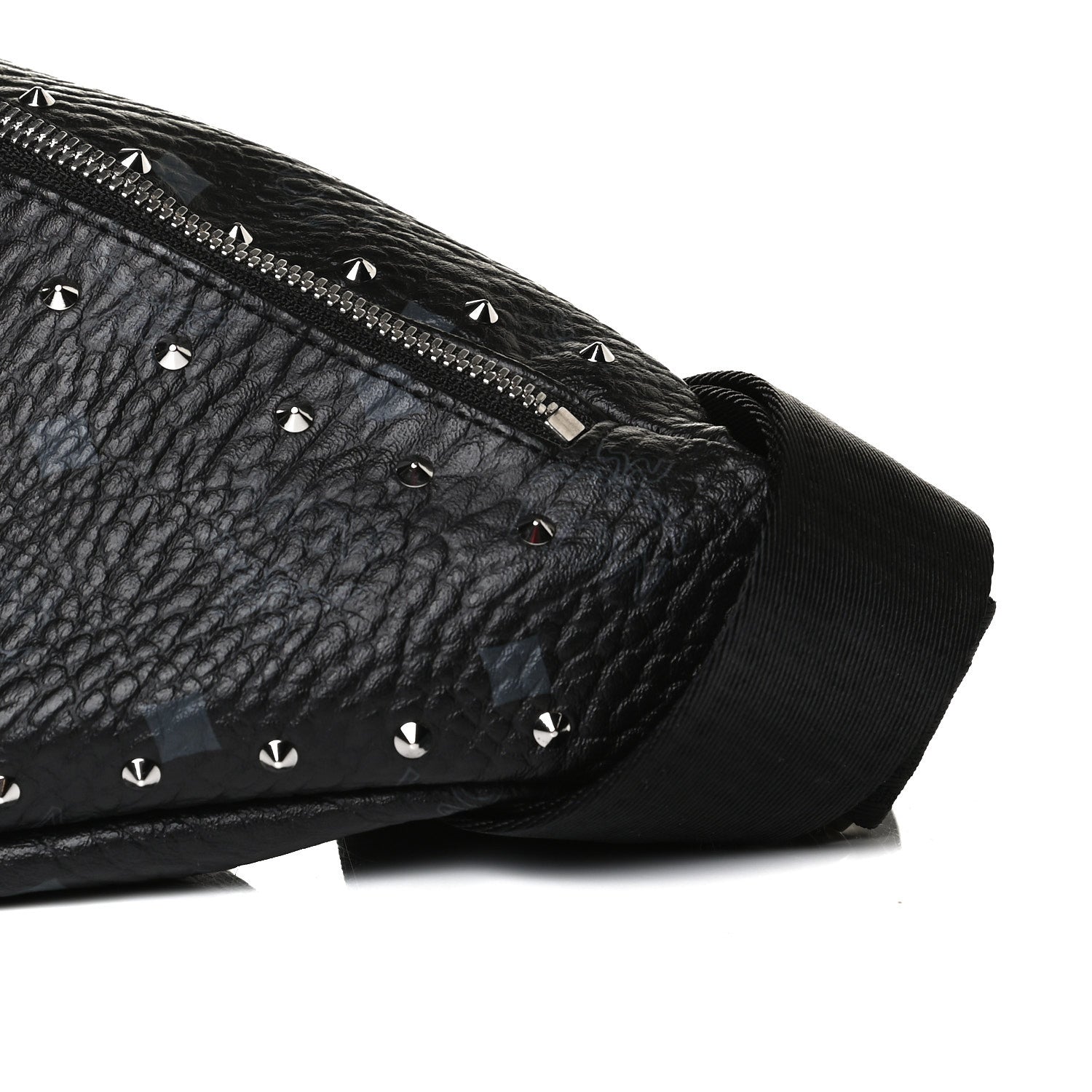 MCM Visetos Studded Belt Bag Black 10 of 11