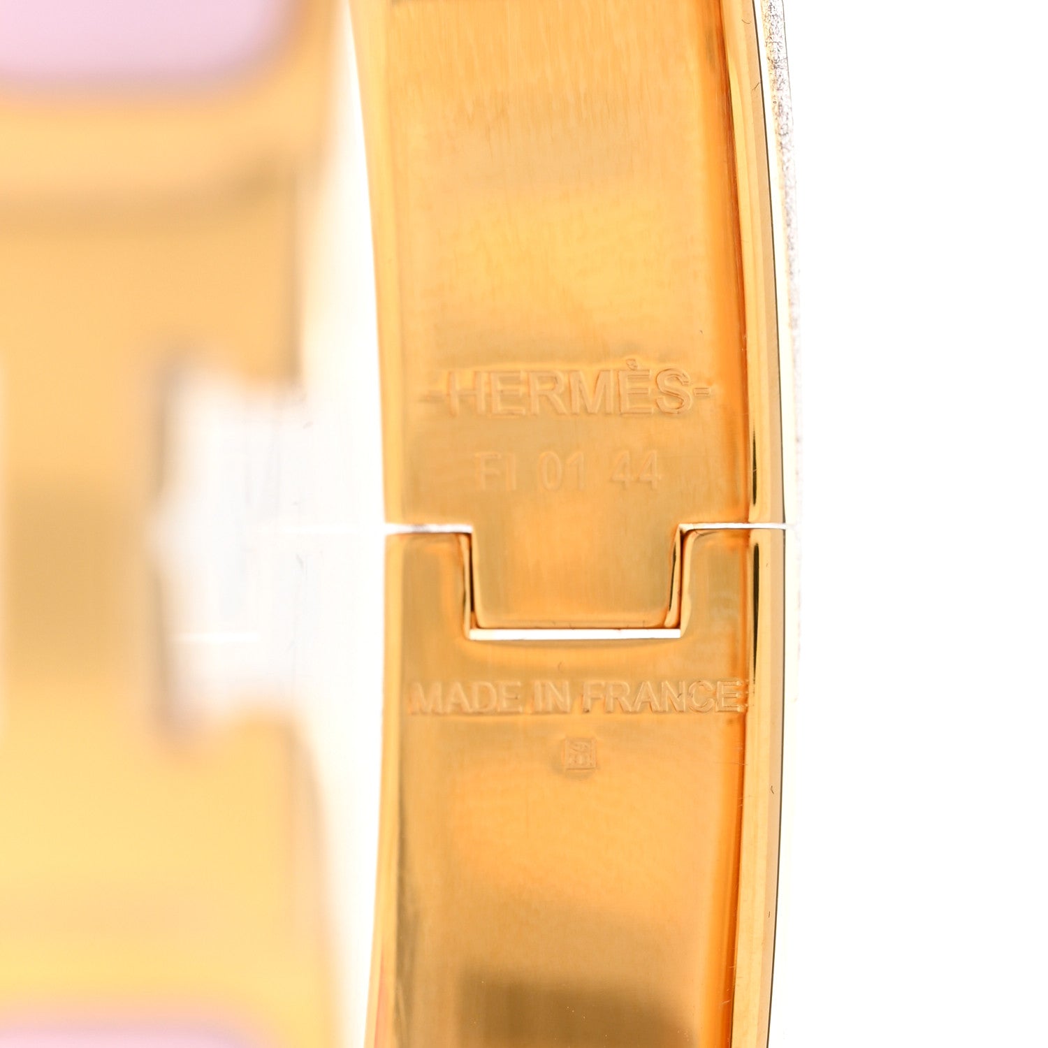 Hermes Enamel Narrow Clic Clac H Bracelet PM Rose Dragee 4 of 4