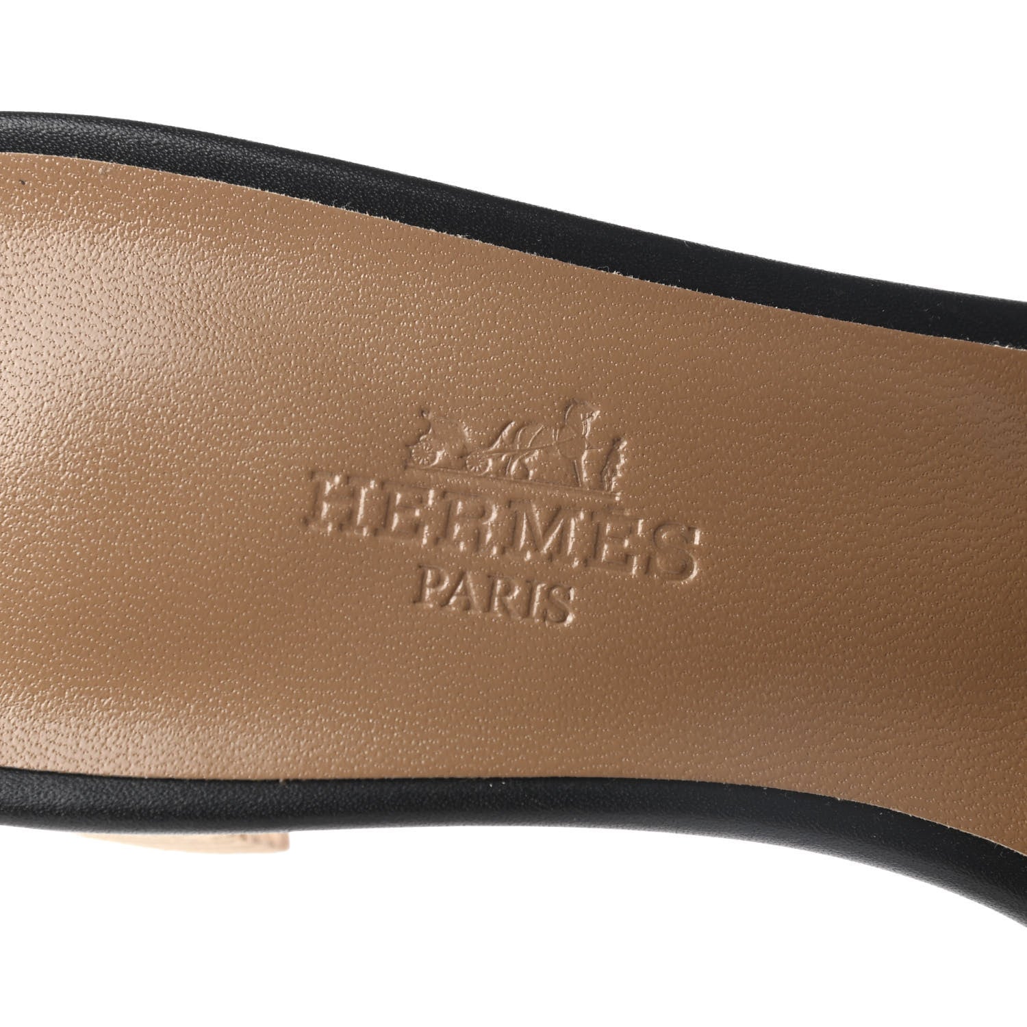Hermes Calfskin Oasis Sandals 37 Black 6 of 8