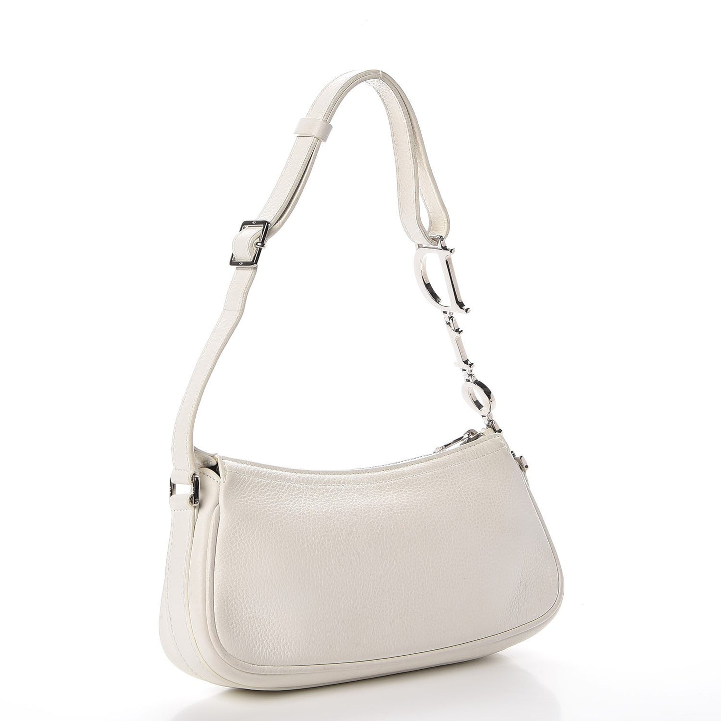 Calfskin Shoulder Bag White