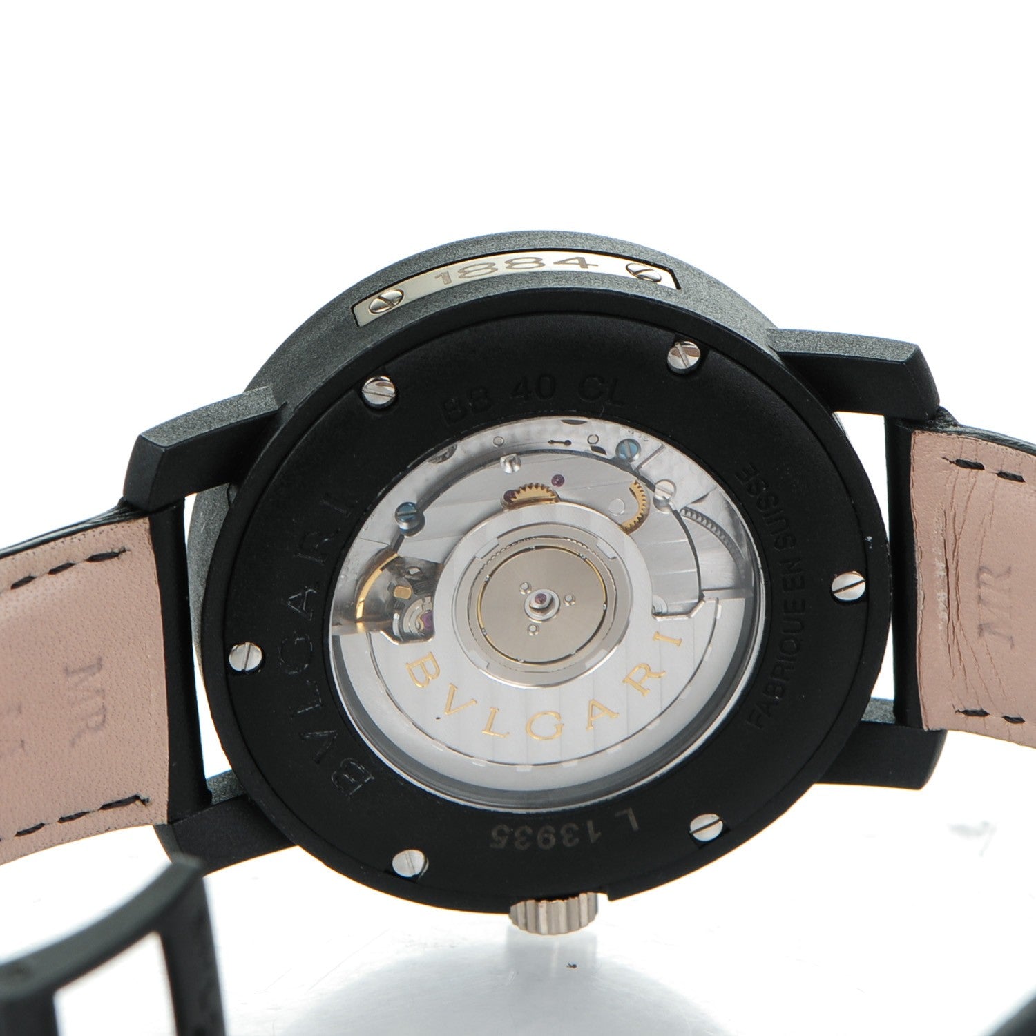 Bulgari Carbon Calfskin 40mm Carbongold Automatic Watch Black 6 of 12