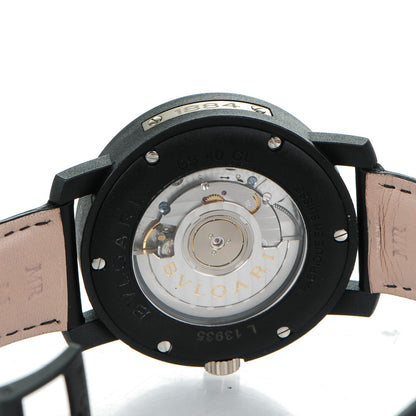 Bulgari Carbon Calfskin 40mm Carbongold Automatic Watch Black 6 of 12