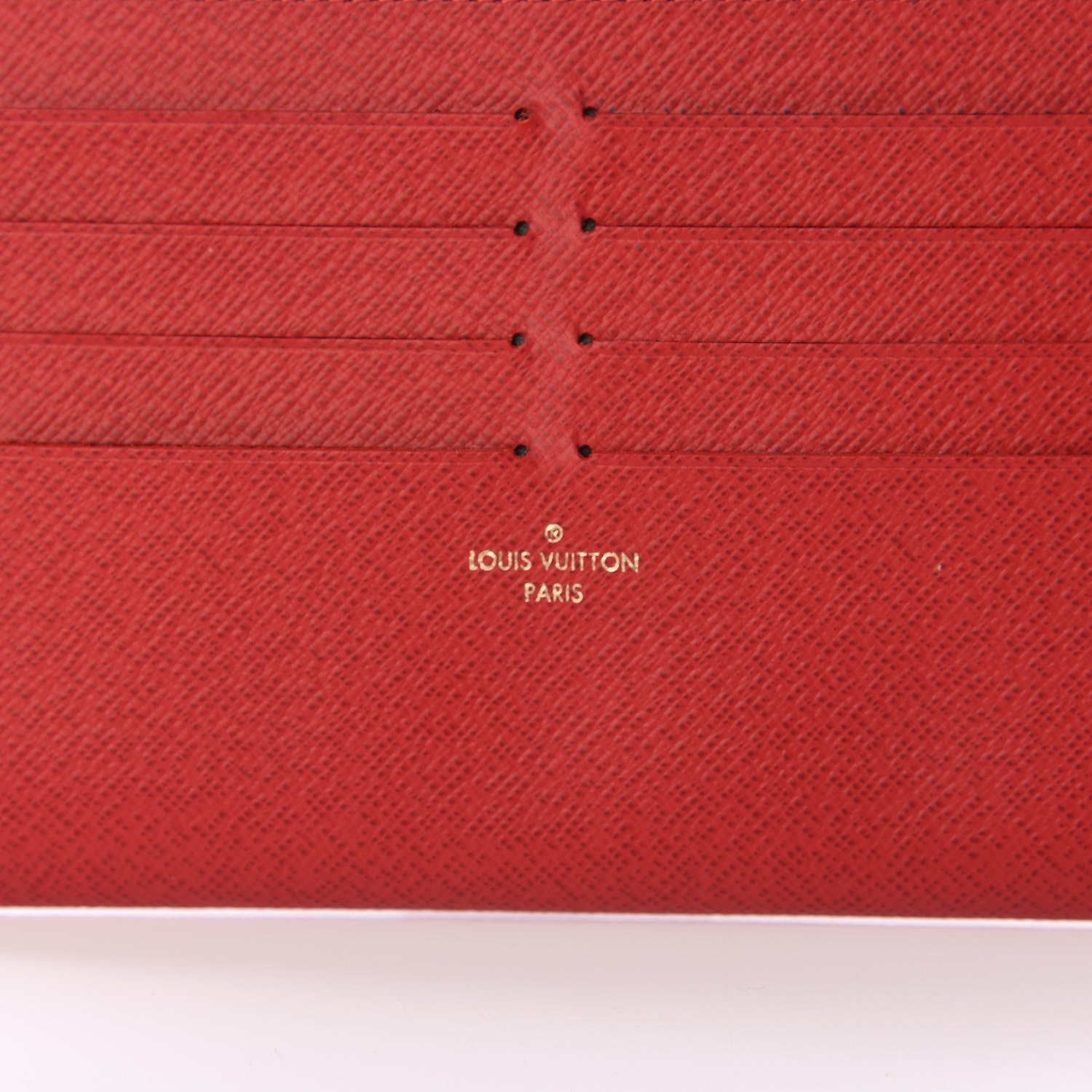 Louis Vuitton Calfskin Felicie Card Holder Insert Cherry 5 of 5