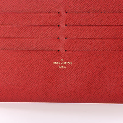 Louis Vuitton Calfskin Felicie Card Holder Insert Cherry 5 of 5