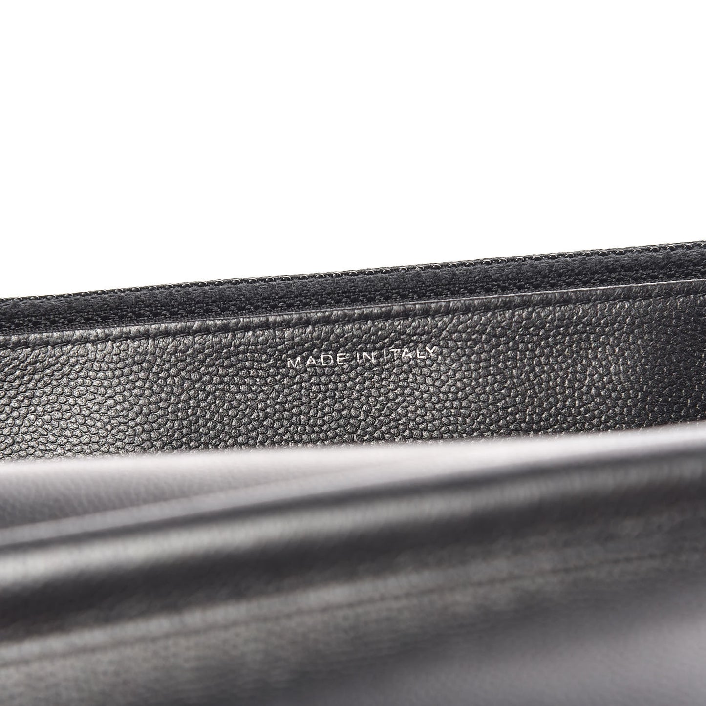 Caviar Quilted Boy Wallet On Chain WOC So Black