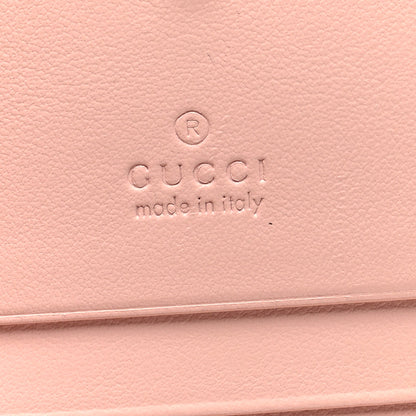 Gucci Calfskin Matelasse GG Marmont Card Case Wallet Perfect Pink 6 of 7