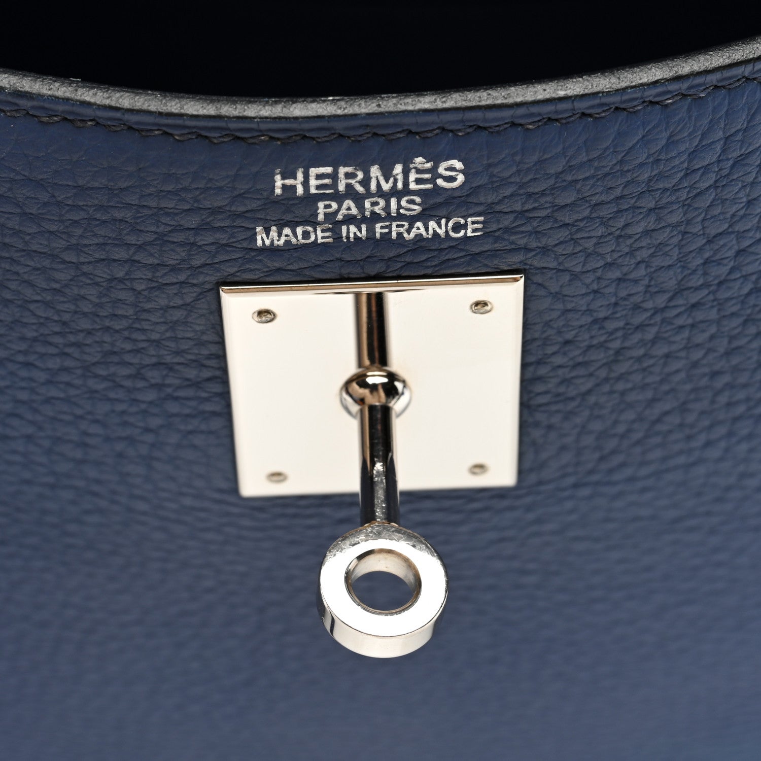Hermes Togo Kelly Retourne 35 Bleu Brighton 6 of 10