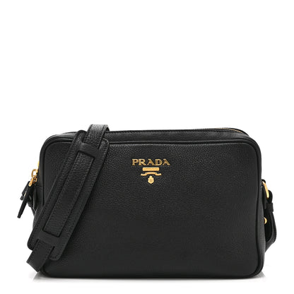 Prada Vitello Phenix Camera Bag Black 1 of 11