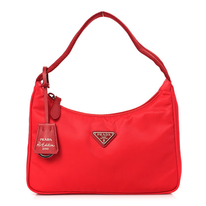 Prada Tessuto Nylon Mini Re-Edition 2000 Bag Rosso 1 of 8