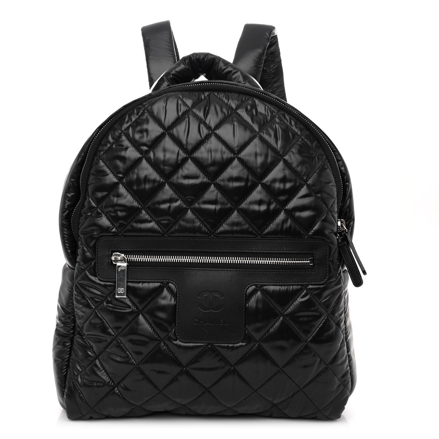 Chanel Nylon Quilted Coco Cocoon Backpack Black 1 of 9
