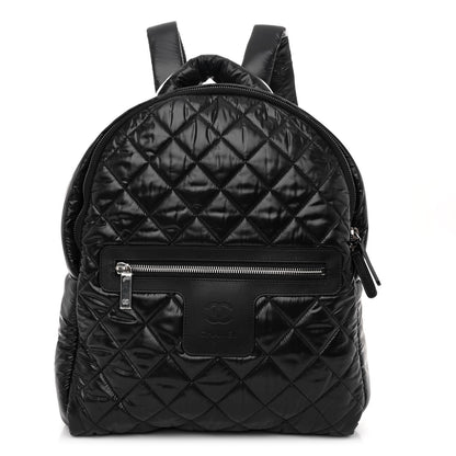Chanel Nylon Quilted Coco Cocoon Backpack Black 1 of 9