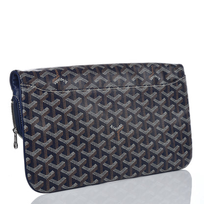 Goyard Goyardine Sainte Marie Soft Clutch Navy 3 of 8