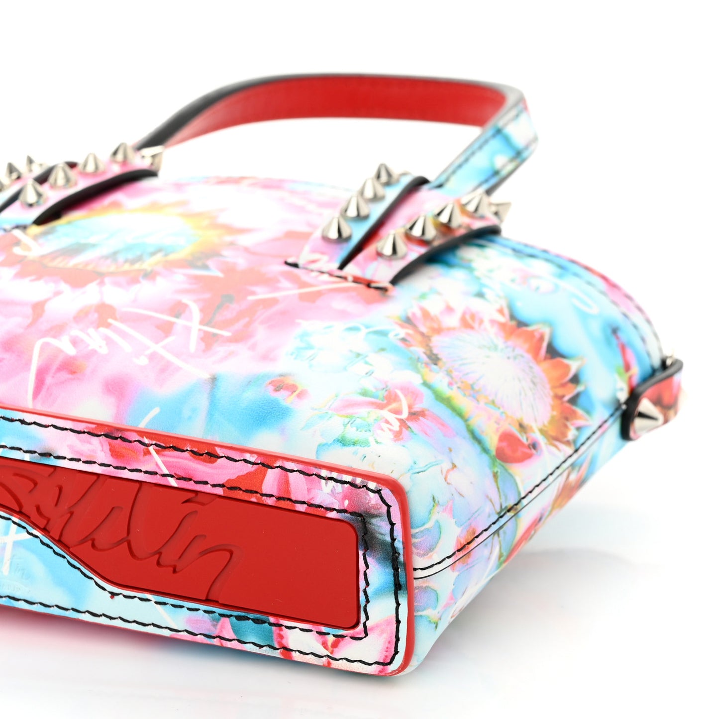 Calfskin Nano Celebration Print Cabata Tote Multicolor