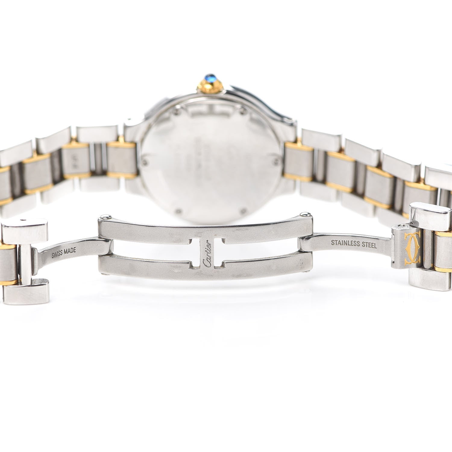 Cartier Stainless Steel 18K Yellow Gold 28mm Must De 21 Quartz Watch 5 of 6