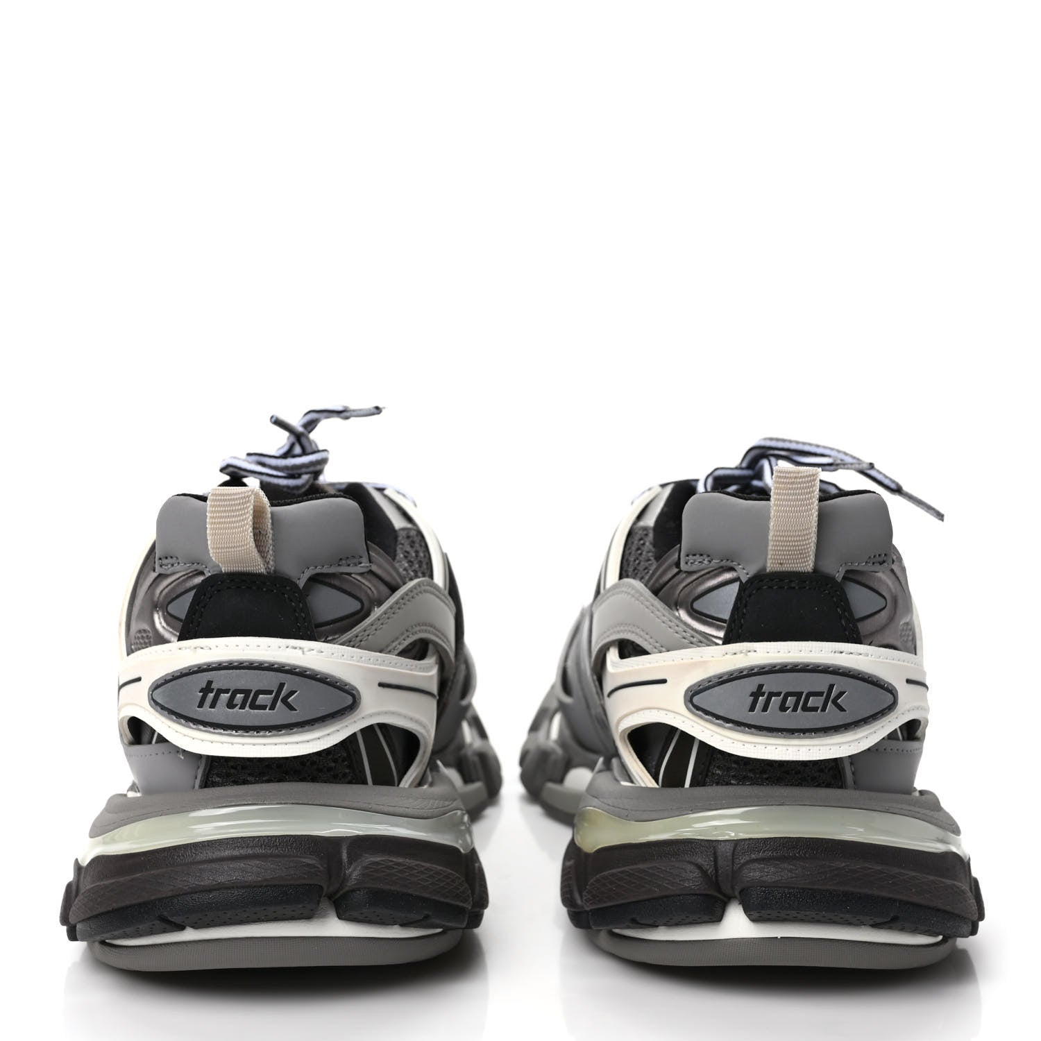 Balenciaga Mesh Nubuck Effect Fabric LED Womens Track Sneakers 39 Grey 5 of 9