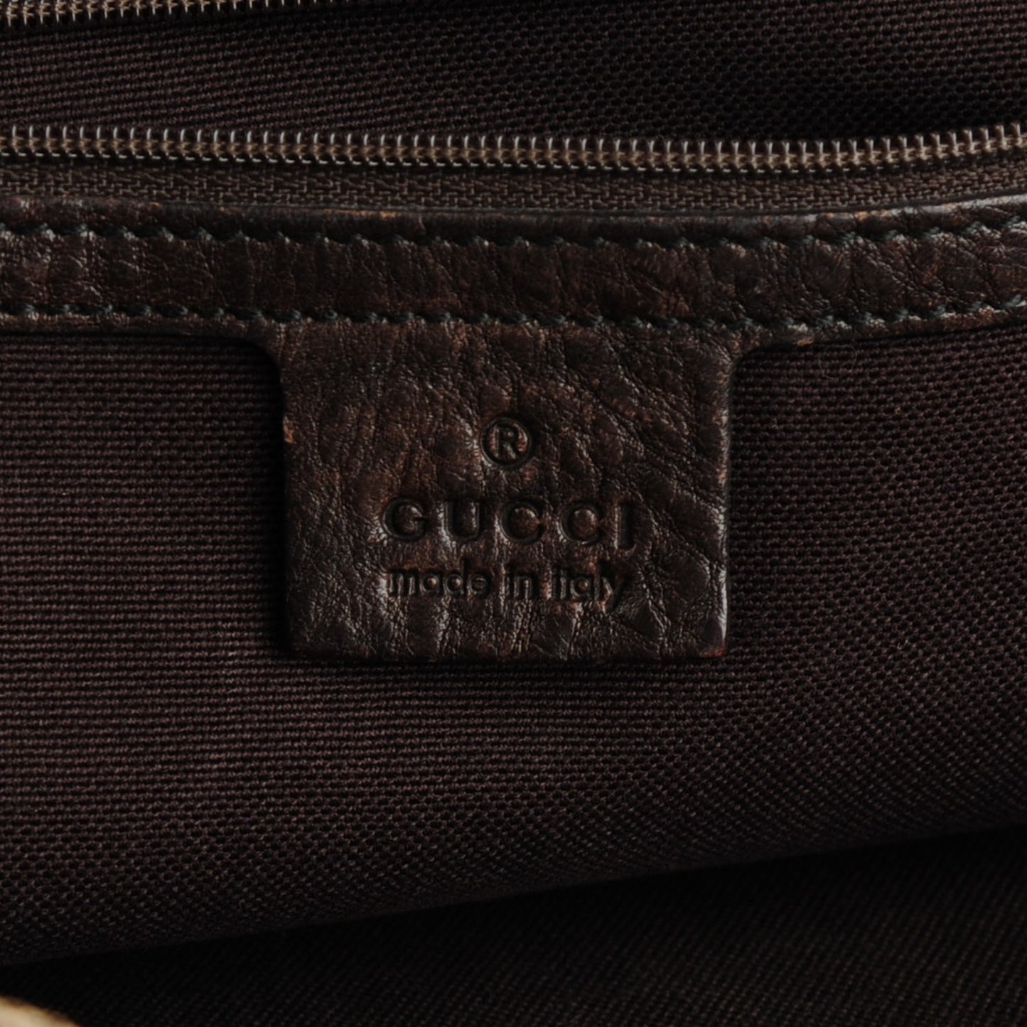 Crystal Monogram Medium Babouska Vertical Shopping Tote Dark Brown