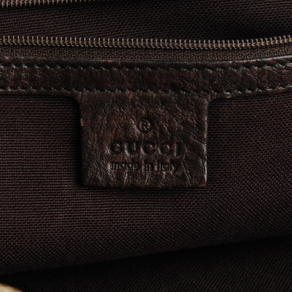 Gucci Crystal Monogram Medium Babouska Vertical Shopping Tote Dark Brown 6 of 9