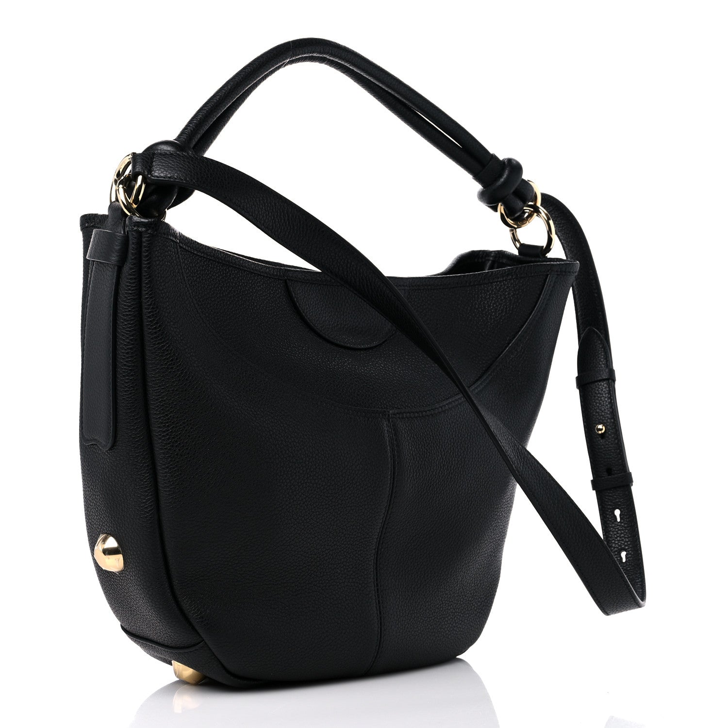 Salvatore Ferragamo Calfskin Glam Hobo Black 3 of 8