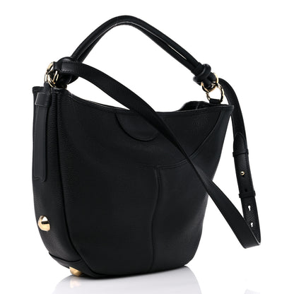 Salvatore Ferragamo Calfskin Glam Hobo Black 3 of 8
