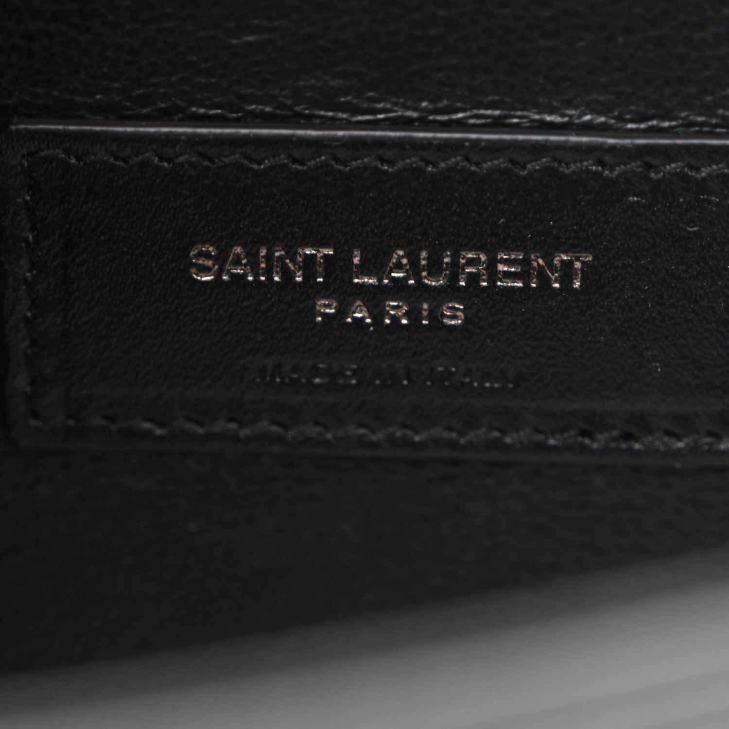 Saint Laurent Grain De Poudre Small Monogram Monochrome Kate Satchel Black 6 of 11