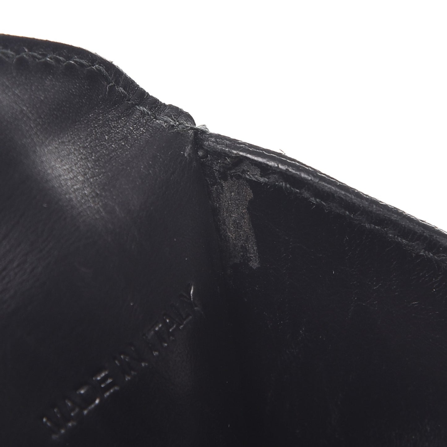 Spazzolato Envelope Pouch Wallet Nero Black