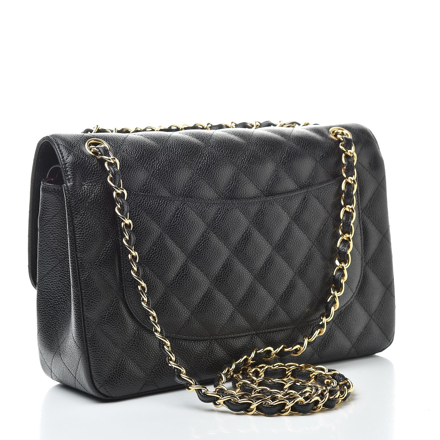 Chanel Caviar Quilted Jumbo Double Flap Black 3 of 11