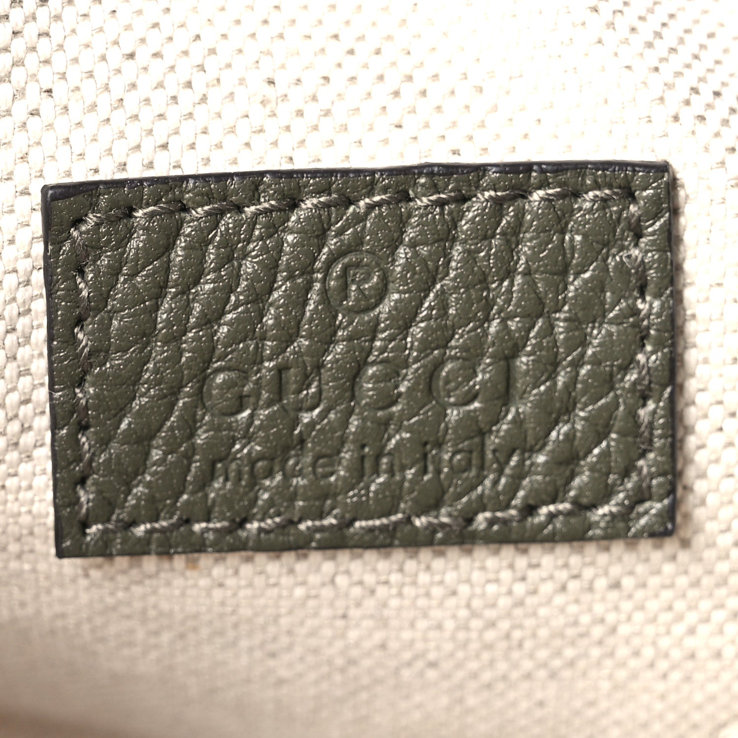 Gucci Piuma Calfskin Jumbo GG Embossed Small Belt Bag Dark Green 6 of 10