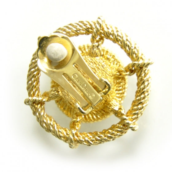 Christian Dior Clip On Earrings Gold 1 of 1