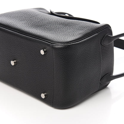 Hermes Taurillon Clemence Lindy 26 Black 4 of 9