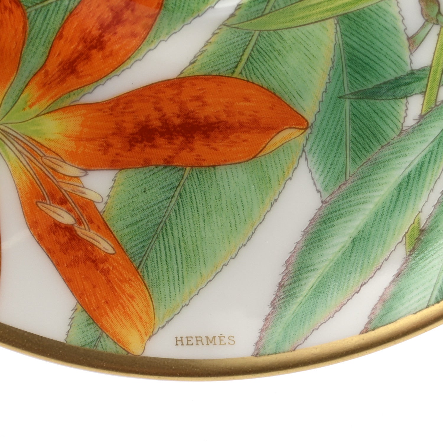 Hermes Porcelain Passifolia Coffee Cup And Saucer Set Of 2 9 of 9