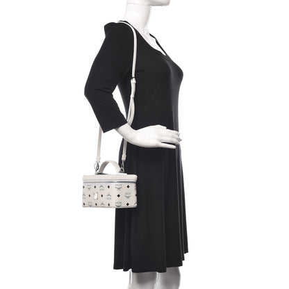 MCM Visetos Vanity Case White 2 of 10