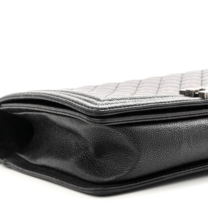 Chanel Caviar Quilted New Medium Boy Flap Black 9 of 12