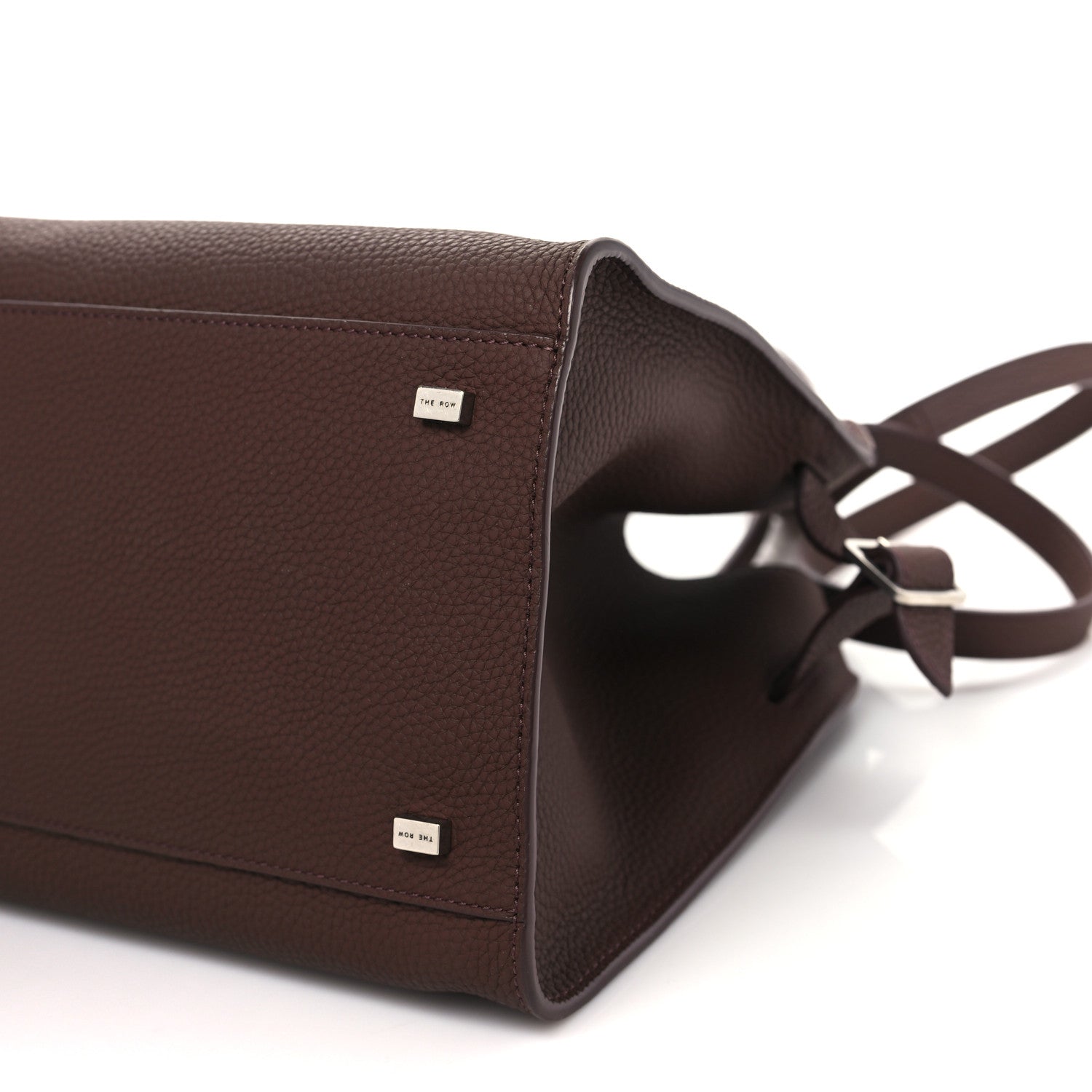 The Row Matte Grained Calfskin Soft Margaux 12 Dark Mocha 9 of 9