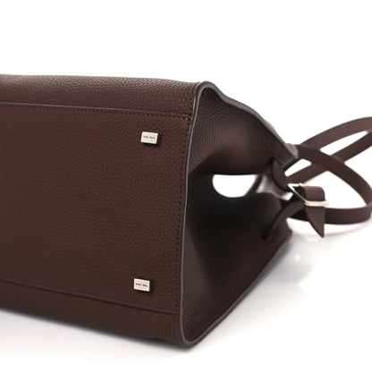 The Row Matte Grained Calfskin Soft Margaux 12 Dark Mocha 9 of 9