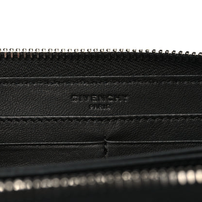 Givenchy Calfskin Star Pandora Zip Around Wallet Black 6 of 7