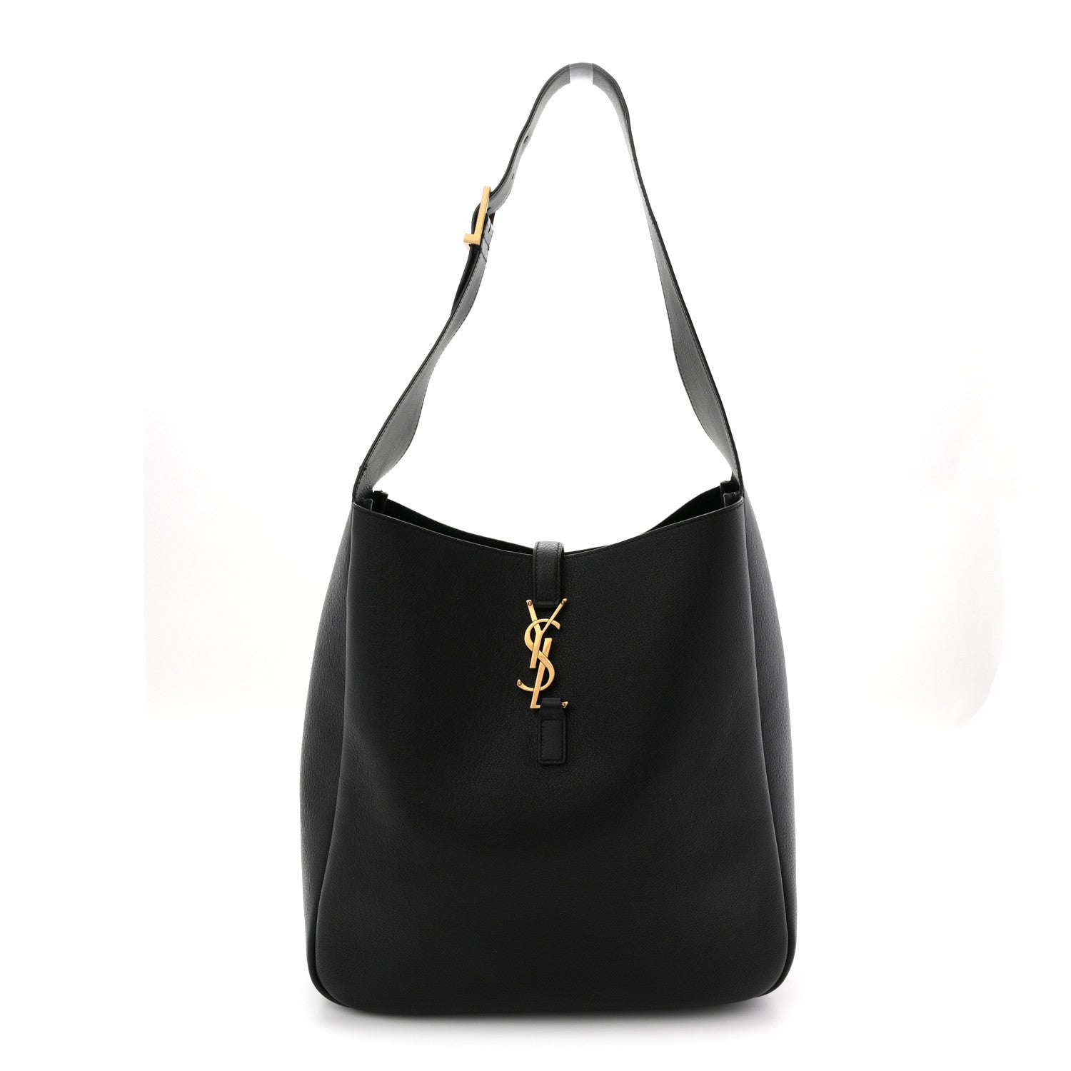 Saint Laurent Smooth Calfskin Large Le 5 A 7 Soft Hobo Black 1 of 11