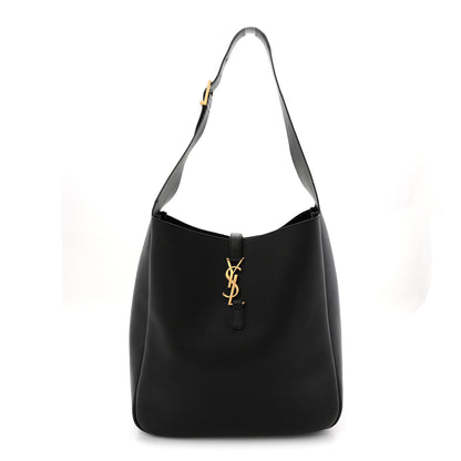 Saint Laurent Smooth Calfskin Large Le 5 A 7 Soft Hobo Black 1 of 11