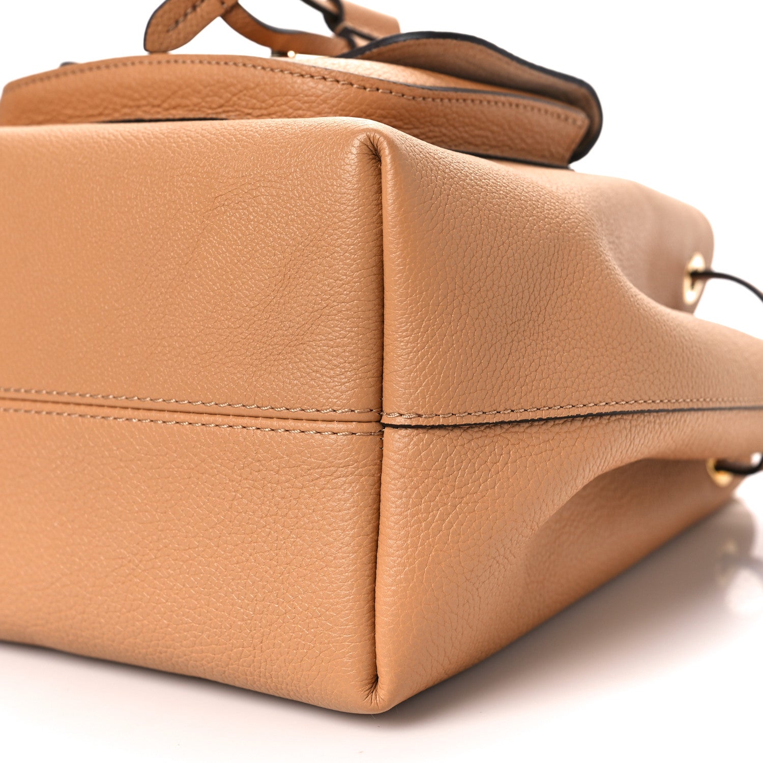 Louis Vuitton Calfskin Lockme Bucket MM Arizona Beige 8 of 8