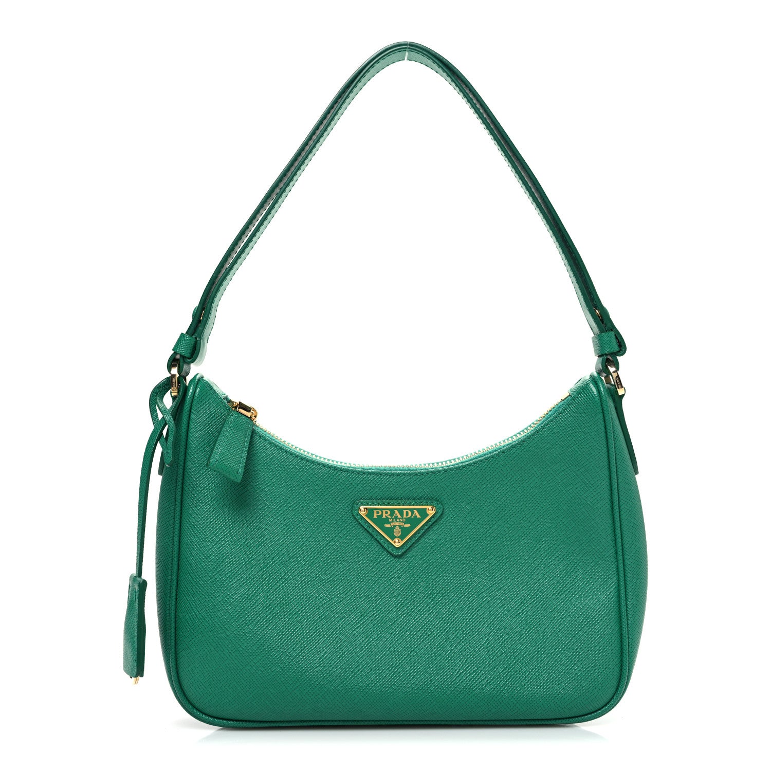 Prada Saffiano Lux Mini Re-Edition Shoulder Bag Mango 1 of 10