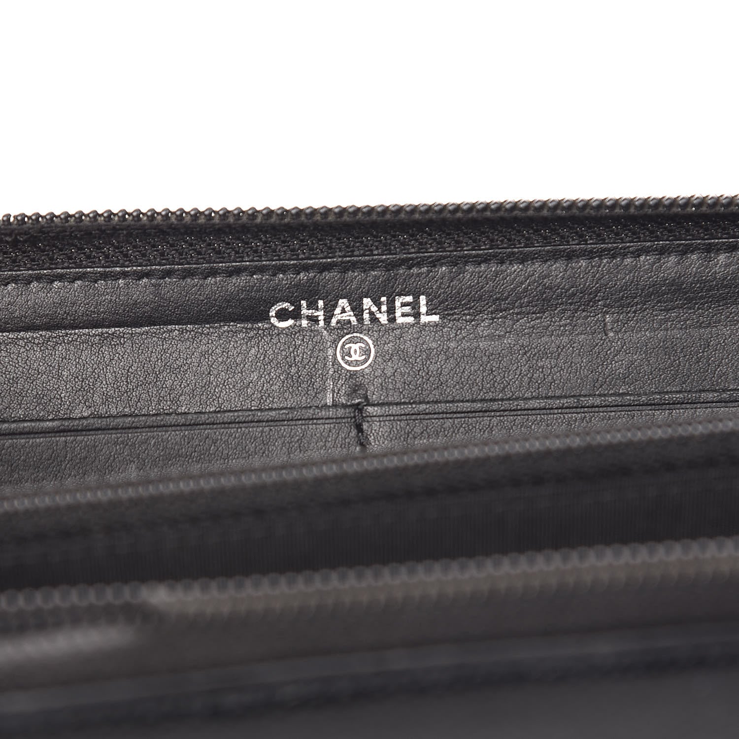 Chanel Caviar Timeless CC Zip Around Wallet Black 6 of 16
