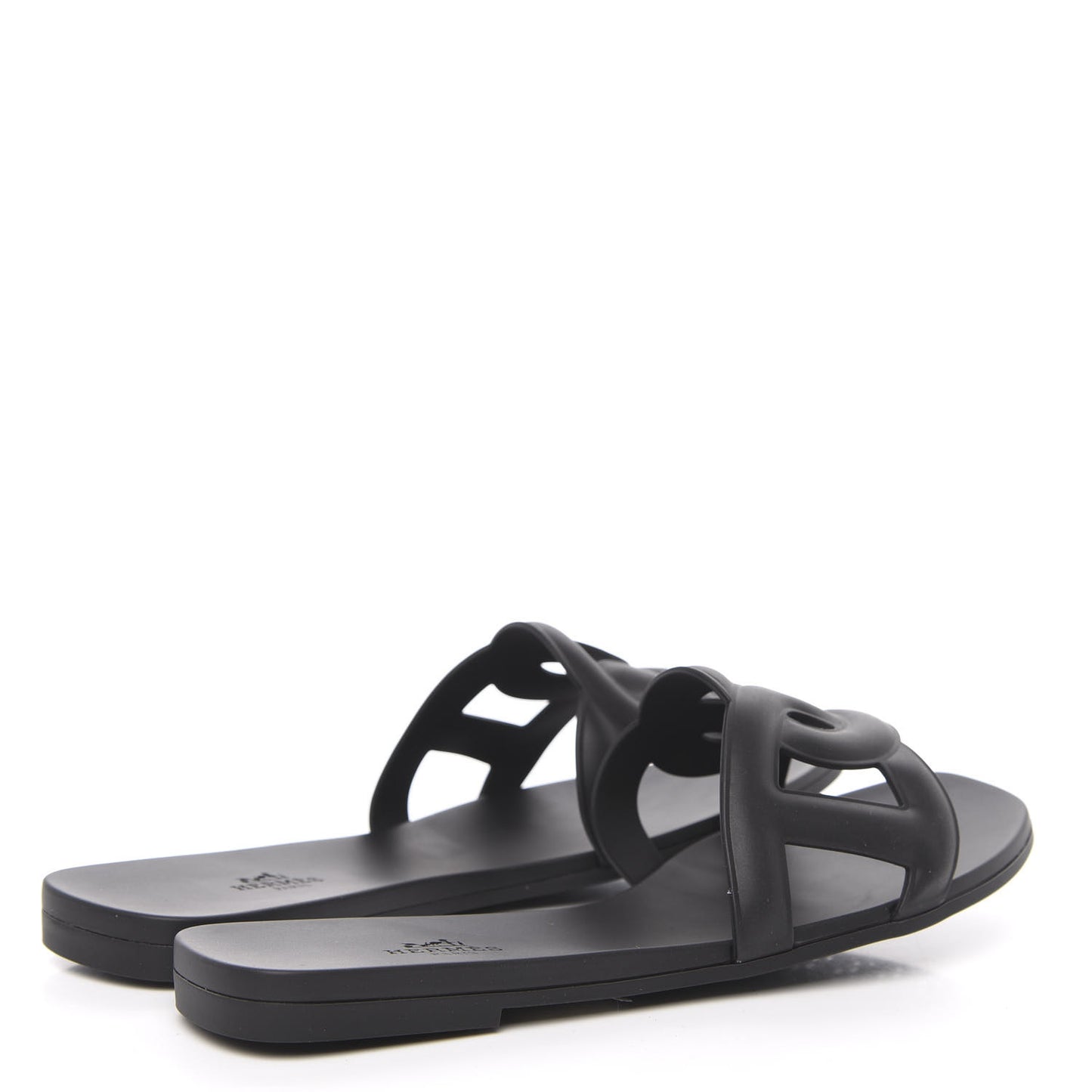 Rubber Aloha Sandals 39 Black