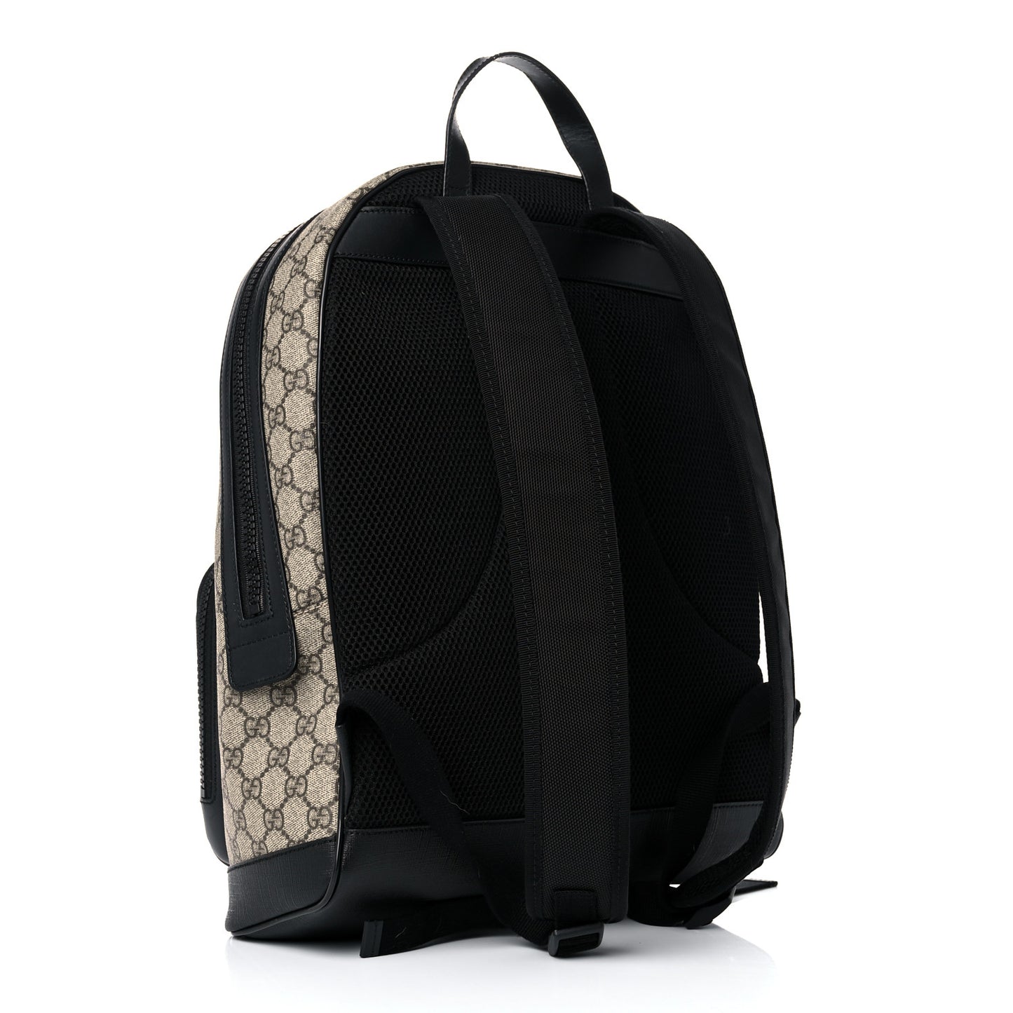 GG Supreme Monogram Medium Backpack Black