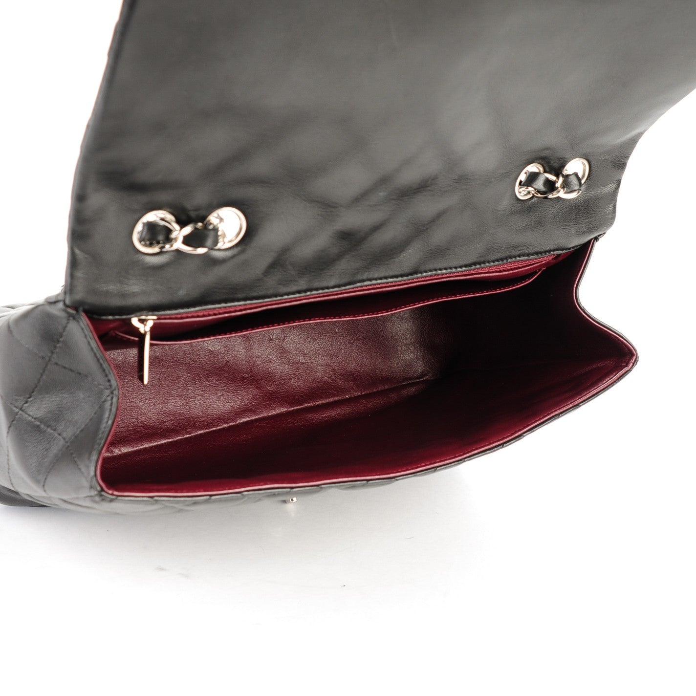 Chanel Lambskin Quilted Jumbo Single Flap Black 5 of 7