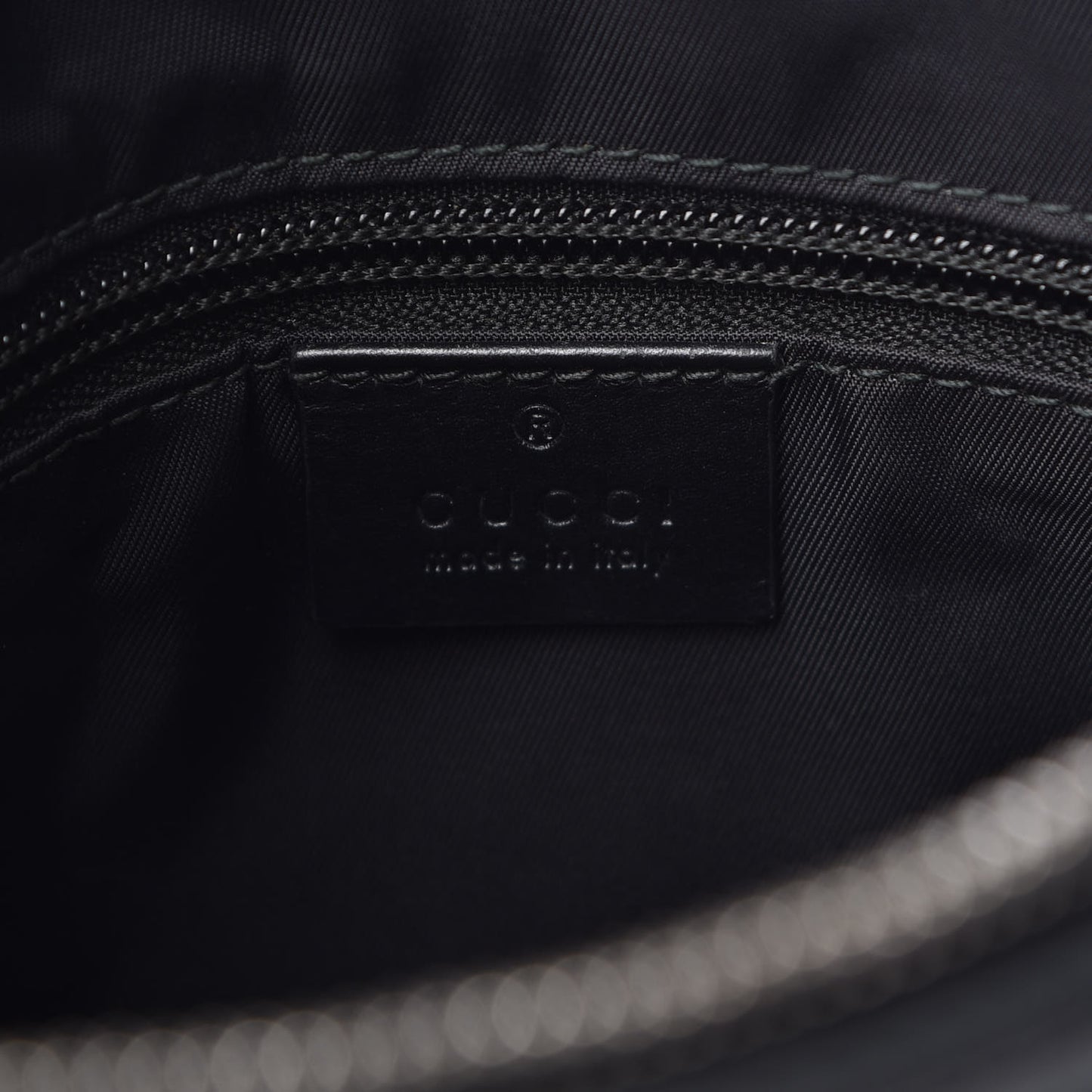 GG Supreme Monogram Web Messenger Bag Black