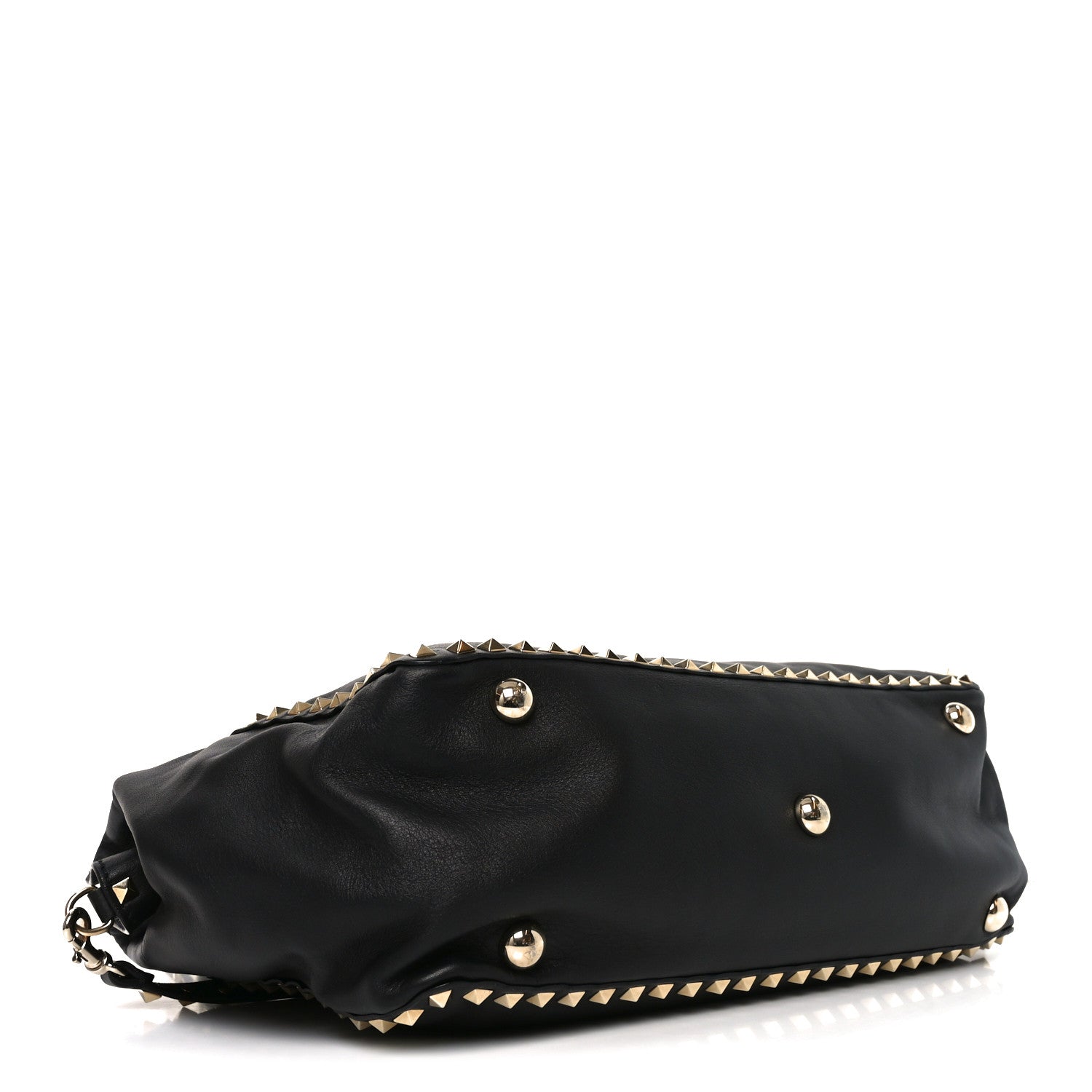 Valentino Garavani Vitello Medium Rockstud Tote Tote Black 4 of 9