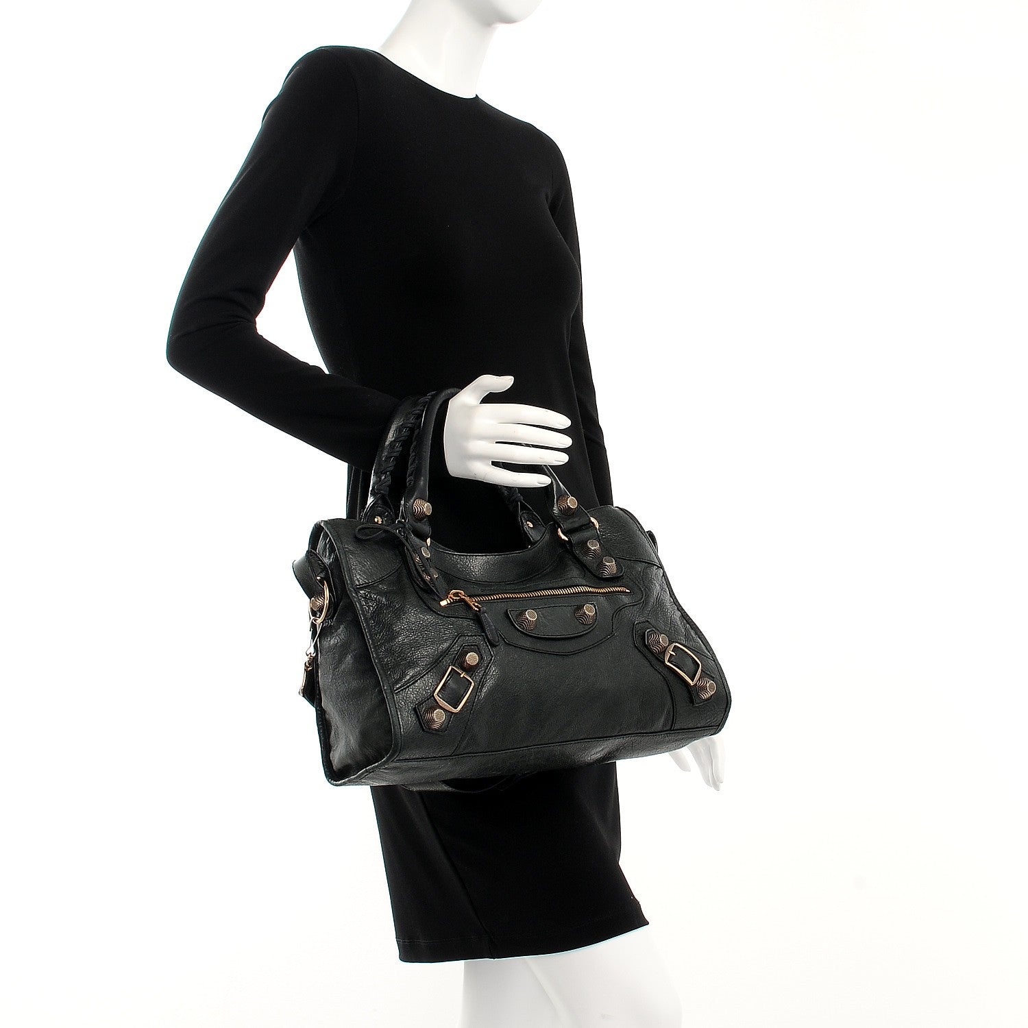 Balenciaga Agneau Giant 21 Rose Gold Hardware City Black 3 of 14