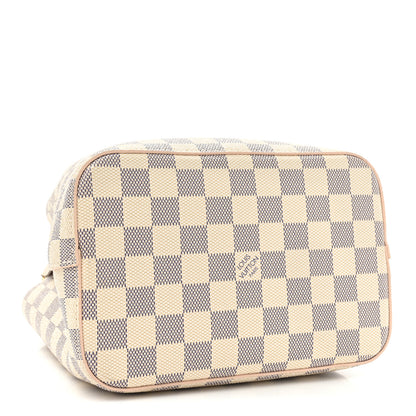 Louis Vuitton Damier Azur Braided Neonoe BB Pink 4 of 15