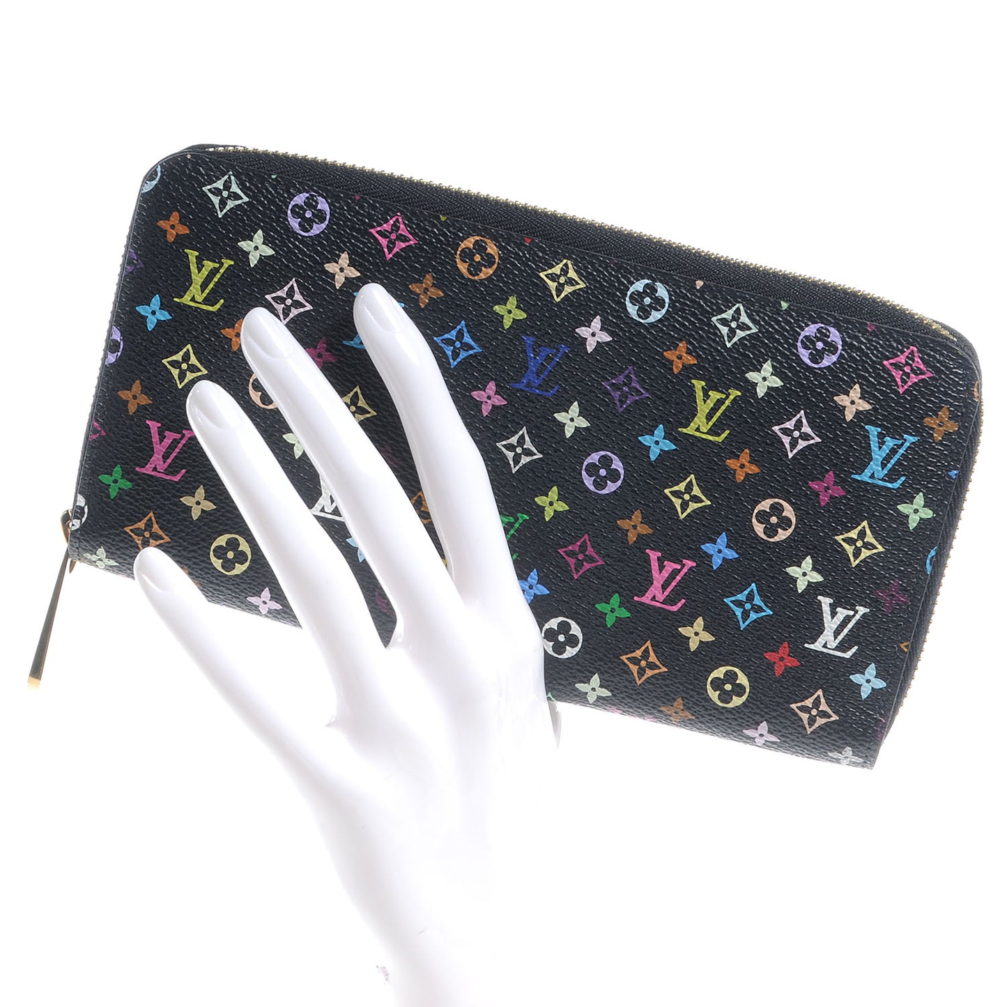 Monogram Multicolor Zippy Wallet Black Grenade