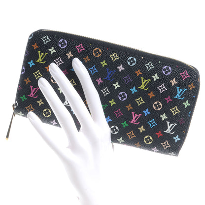 Louis Vuitton Monogram Multicolor Zippy Wallet Black Grenade 2 of 8